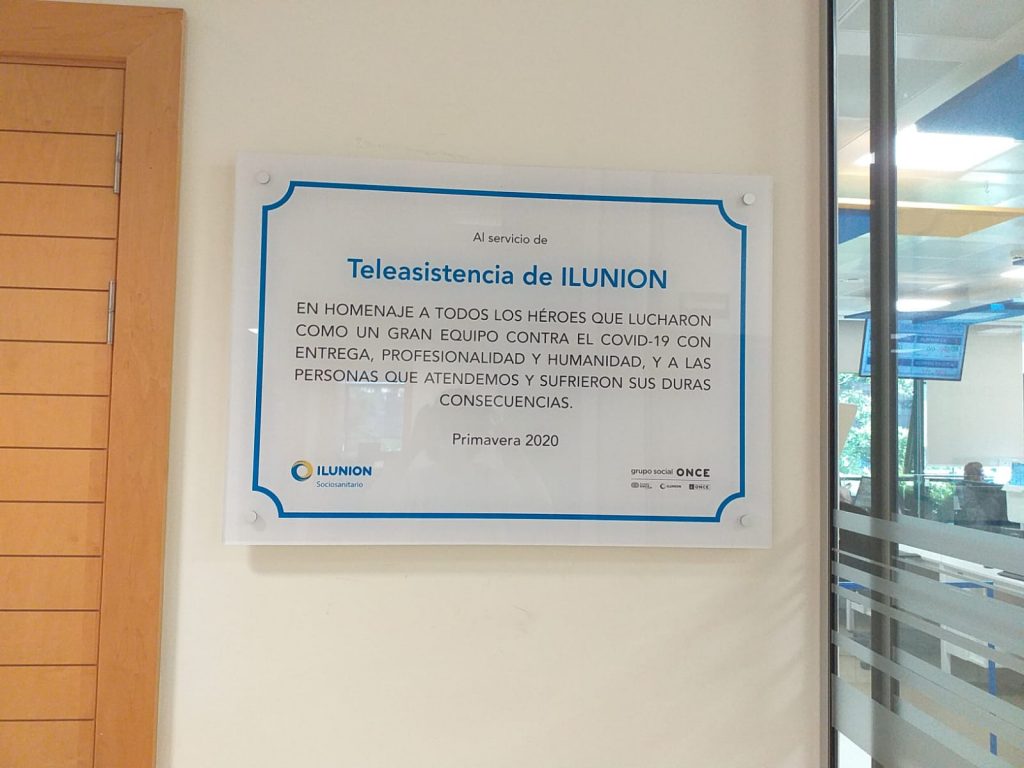 Ilunion Sociosanitario homenajea a los profesionales y usuarios afectados por el COVID 19