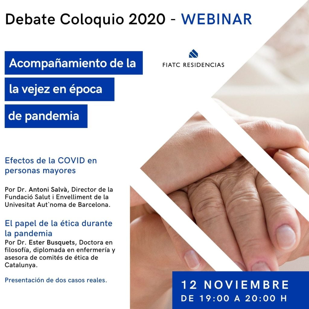 FIATC Residencias aborda el acompañamiento de la vejez en época de pandemia