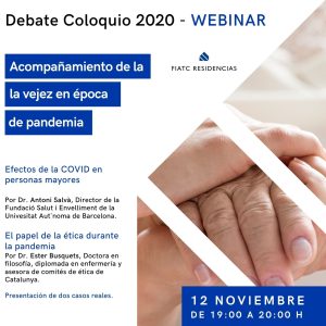 FIATC Residencias aborda el acompa&ntilde;amiento de la vejez en &eacute;poca de pandemia