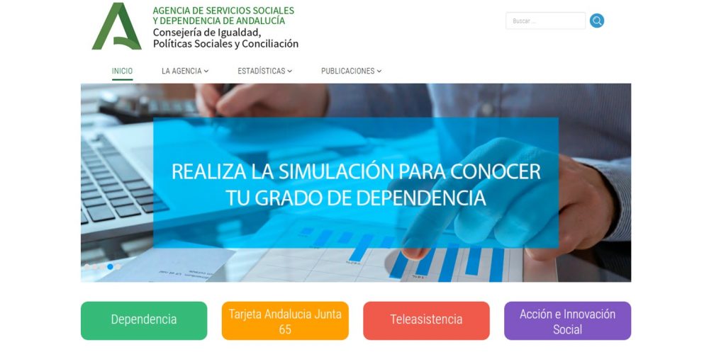 La nueva web de la Agencia de Servicios Sociales de Andalucía calcula el grado de dependencia