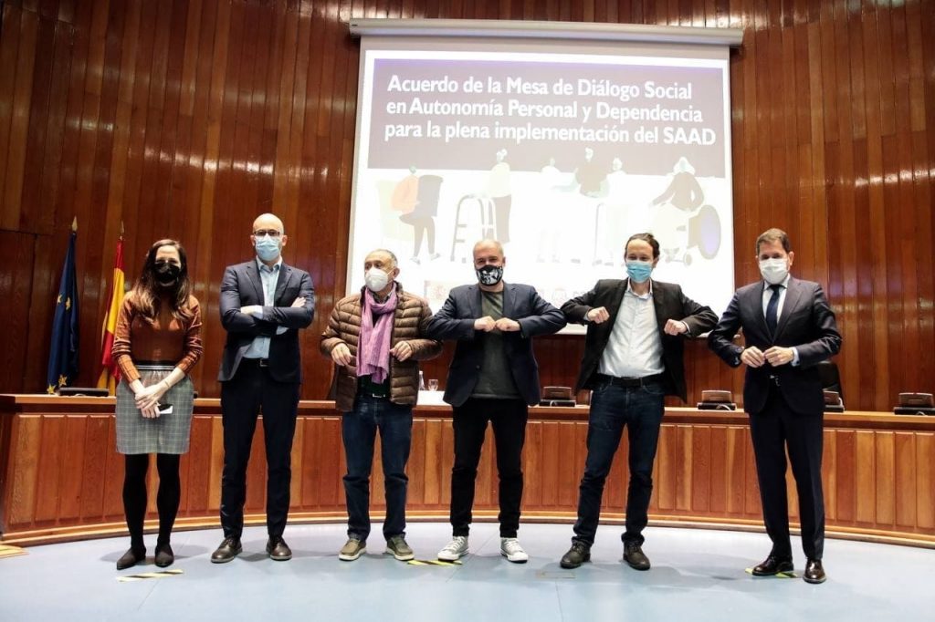 Vicepresidencia de Derechos Sociales, patronales y sindicatos ratifican el Plan de Choque en Dependencia