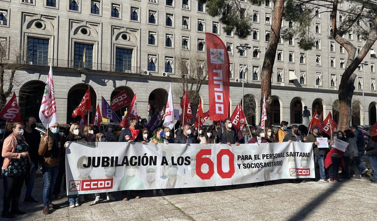 CCOO pide rebajar la edad de jubilación a los 60 años a los profesionales sanitarios y sociosanitarios