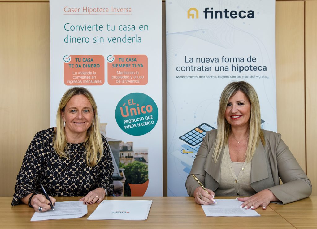 Finteca se alía con Caser para comercializar hipotecas inversas