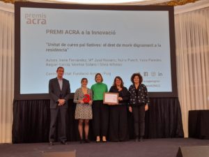 La Fundaci&oacute; Aymar i Puig, Premio ACRA a la Innovaci&oacute;n por su proyecto &ldquo;Unidad de cuidados paliativos&rdquo;