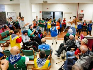 Residencia Colis&eacute;e Barrika.&ldquo;Jornada de Redes", con personas mayores.