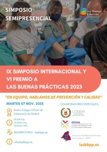 IX Simposio y VI Premio a Las Buenas Pr&aacute;cticas 2023, por el sector sociosanitario.