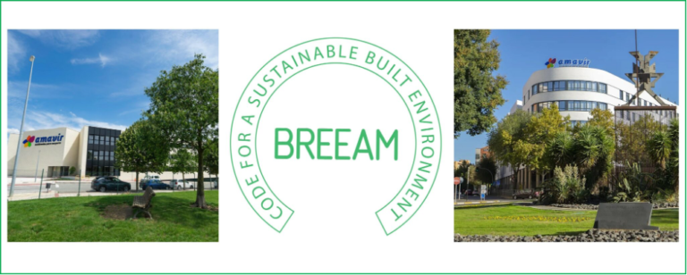 Amavir. Sostenibilidad y compromiso ambiental. Certificado BREEAM.