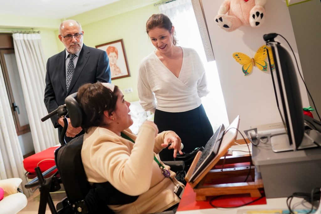 Personas afectadas por daño cerebral y parálisis cerebral. Residencia de la Fundación Polibea. Comunidad de Madrid.