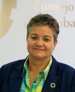 Emiliana Vicente Gonz&aacute;lez, presidenta del Consejo General del Trabajo Social.