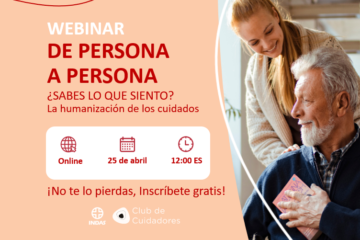 Club de Cuidadores organiza el webinar “De persona a persona. ¿Sabes lo que siento?”.