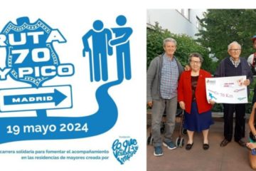 Amavir Puente de Vallecas (Madrid). Carrera solidaria «Ruta 70 y pico», por el acompañamiento a personas mayores en residencias.