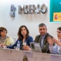 “IV Encuentro de Ayuntamientos de la Red de Ciudades y Comunidades Amigables con las Personas Mayores. Entornos Amigables para vivir mejor”. Mayte Sancho, directora general del Imserso, Sara Ulla, coordinadora de Estudios y Apoyo Técnico del Imserso, Pablo Ferreiro, delegado para la política de larga vida. Dpto. de cohesión social y solidaridad. Ciudad de Ginebra y Mónica Ramos, coordinadora técnica de UNATE y Fundación PEM.