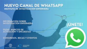 Nuevo canal de Whatsapp del Instituto Espa&ntilde;ol de Investigaci&oacute;n Enfermera.