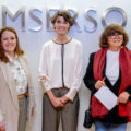 Esther Pérez, subdirectora general de Planificación, Ordenación y Evaluación del Imserso; Rosa Martínez, secretaria de Estado de Derechos Sociales, y Mayte Sancho, directora general del Imserso.