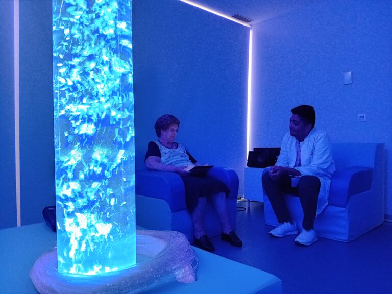 Sala de terapia Snoezelen. CleceVitam POnent.