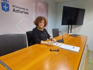 La consejera de Derechos Sociales y Bienestar de Asturias, Marta del Arco, refiri&eacute;ndose al impulso de la atenci&oacute;n a mayores.