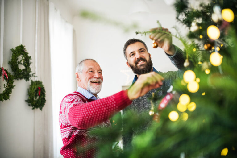 Actividades en Navidad con personas mayores.