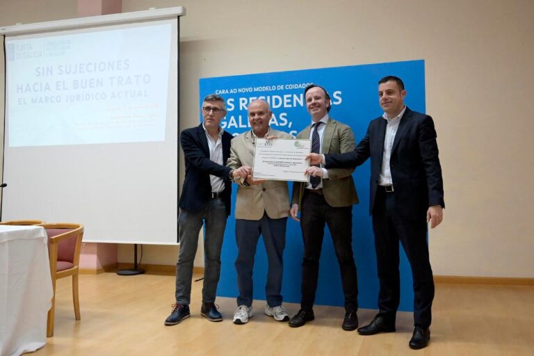 La residencia Torrente Ballester, reconocida como centro libre de sujeciones.