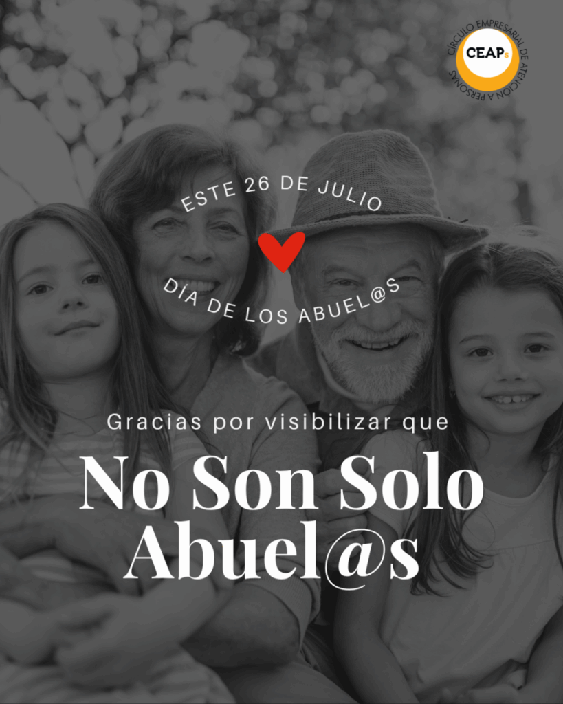 CEAPs lanza una campaña en el Día de los Abuelos para reivindicar los derechos de las personas mayores.