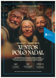 La Xunta de Galicia abre el plazo de inscripci&oacute;n al programa &lsquo;Xuntos polo Nadal&rsquo; para personas mayores que viven solas.
