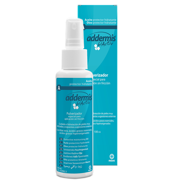 Aceite protector hidratante en spray para cuidado de la piel