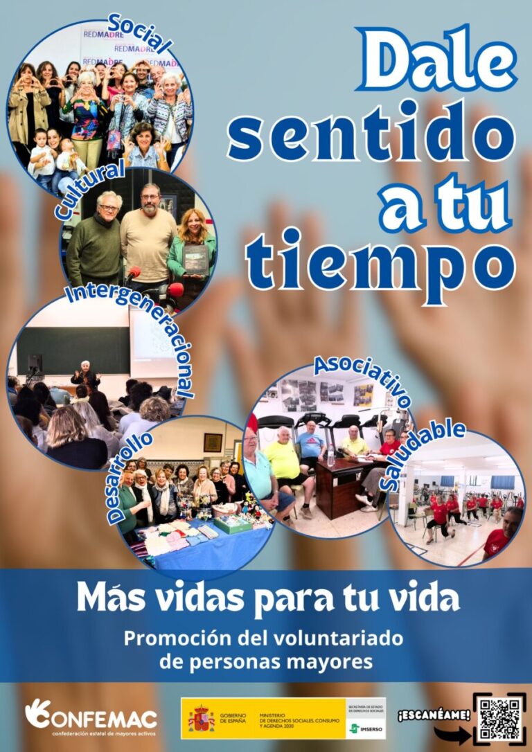 CONFEMAC celebra el Día Internacional del Voluntariado con la campaña “Dale sentido a tu tiempo”.
