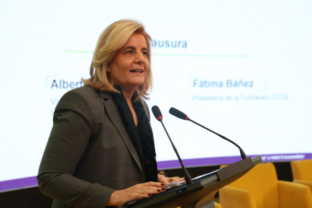 Fátima Báñez, presidenta de la Fundación CEOE