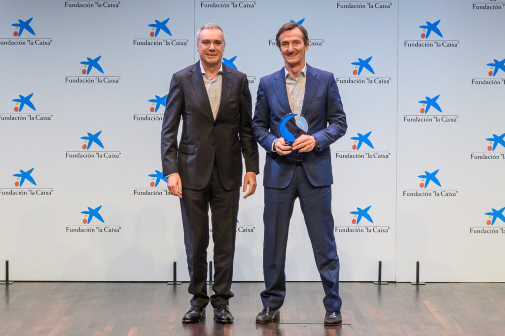 Sergio Garbín, director general de Essence SmartCare España e Ignacio Vivas.