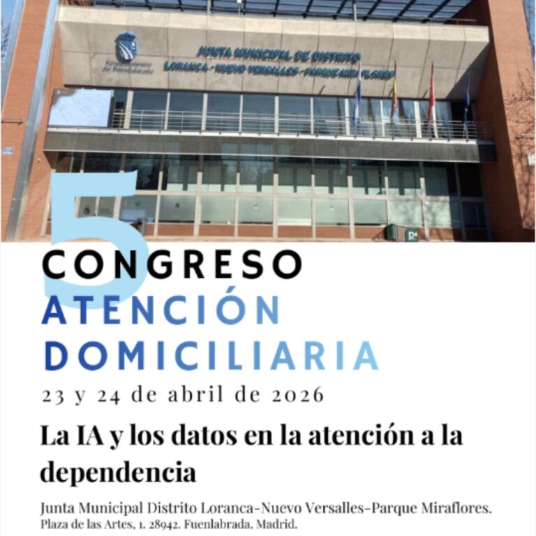 5&ordm; Congreso de Atenci&oacute;n Domiciliaria: La IA y los datos en la atenci&oacute;n a la dependencia.