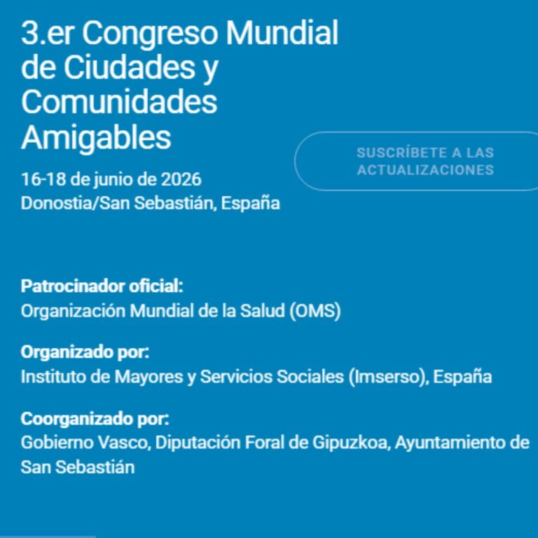 3.er Congreso Mundial de Ciudades y Comunidades Amigables