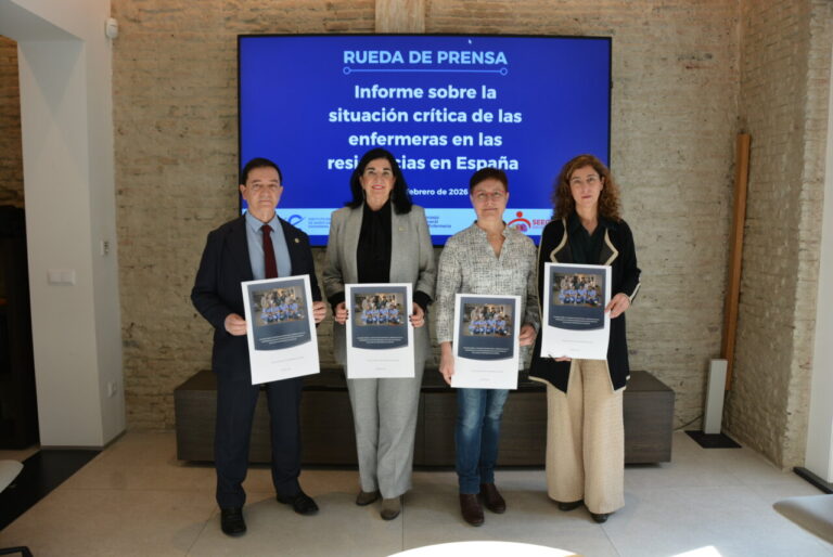 Rueda de prensa sobre la situaci&oacute;n de enfermeras en residencias en Espa&ntilde;a