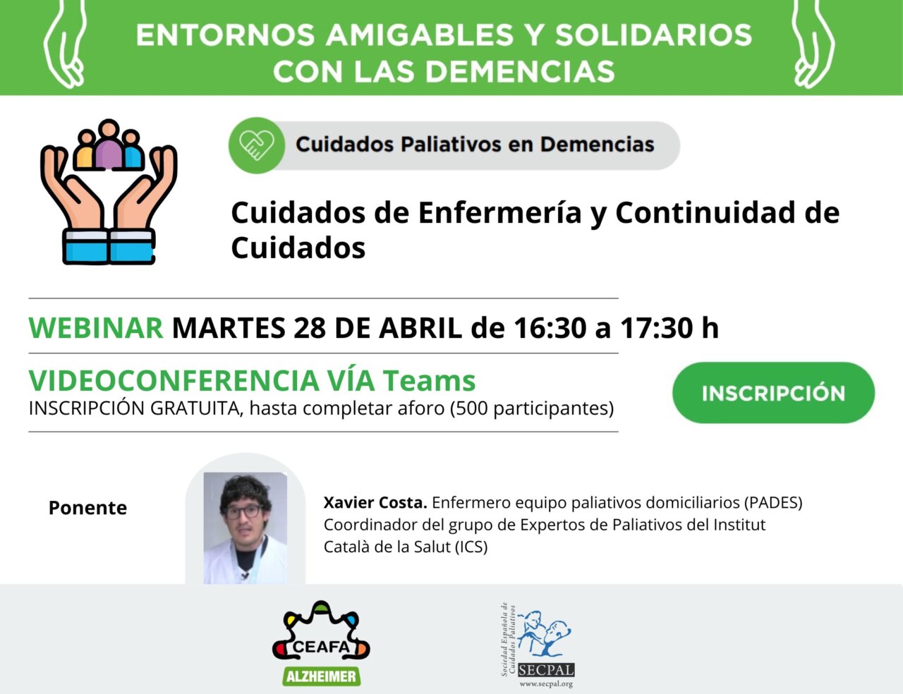 CEAFA y SECPAL: Cuidados de Enfermer&iacute;a y Continuidad de Cuidados.