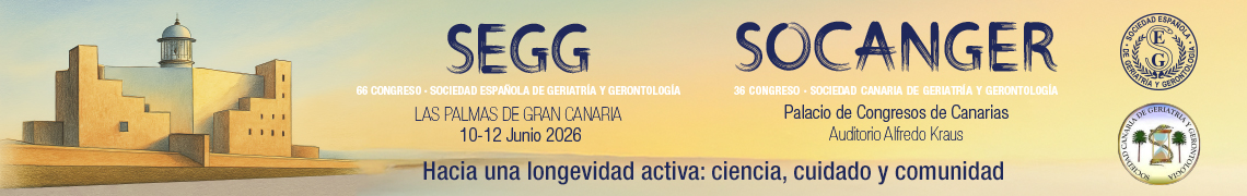 Cartel del 66&ordm; Congreso de la SEGG en Las Palmas de Gran Canaria