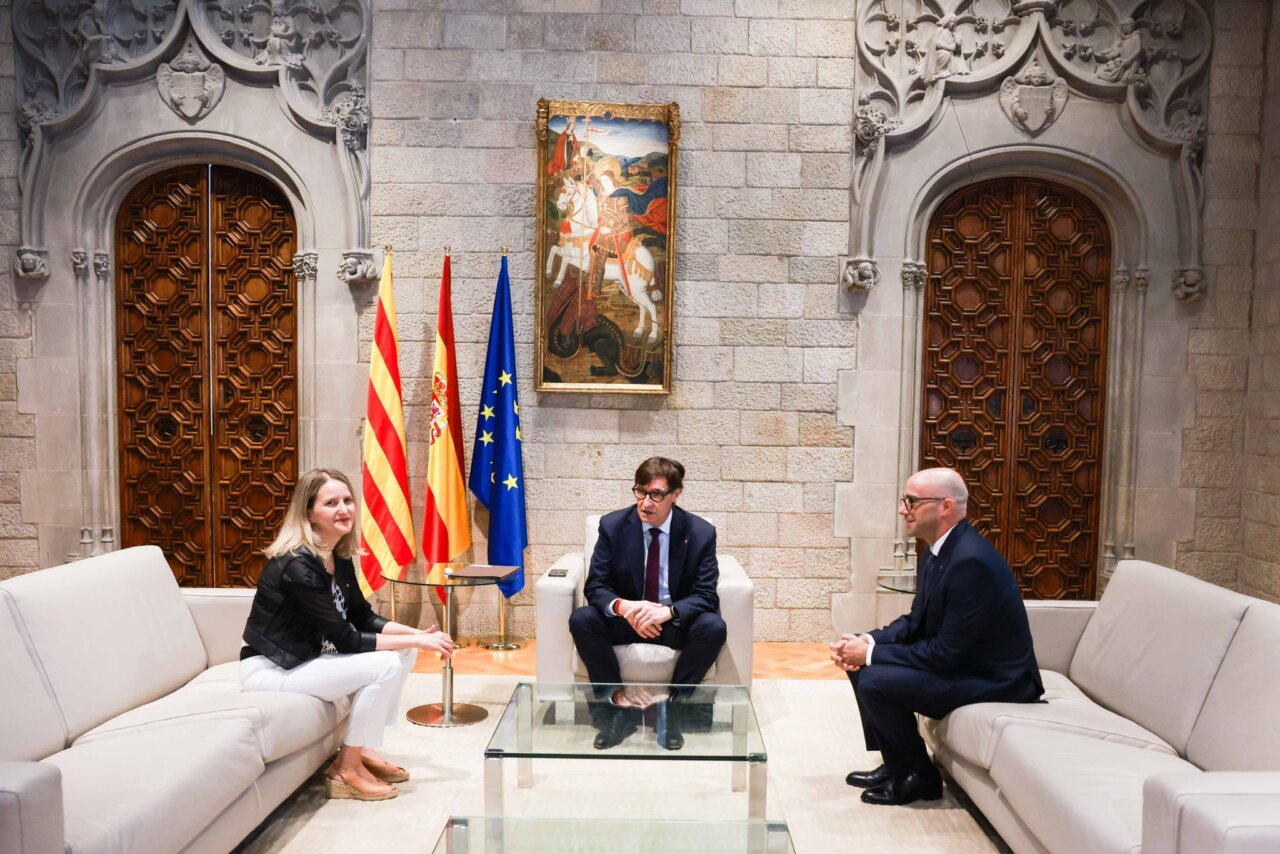 Raúl Moreno en su toma de posesión como consejero de Derechos Sociales en Cataluña.