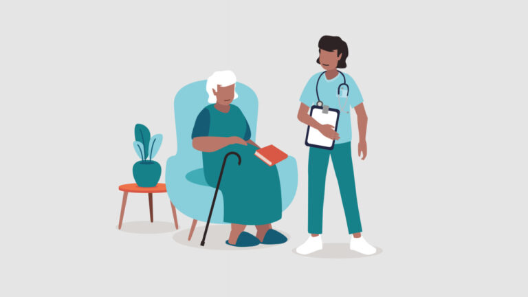 Residencias y atención médica.