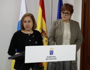 Conferencia de prensa sobre ayudas de dependencia en Canarias