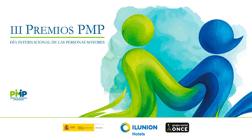 Cartel de los III Premios PMP en el Día Internacional de las Personas Mayores